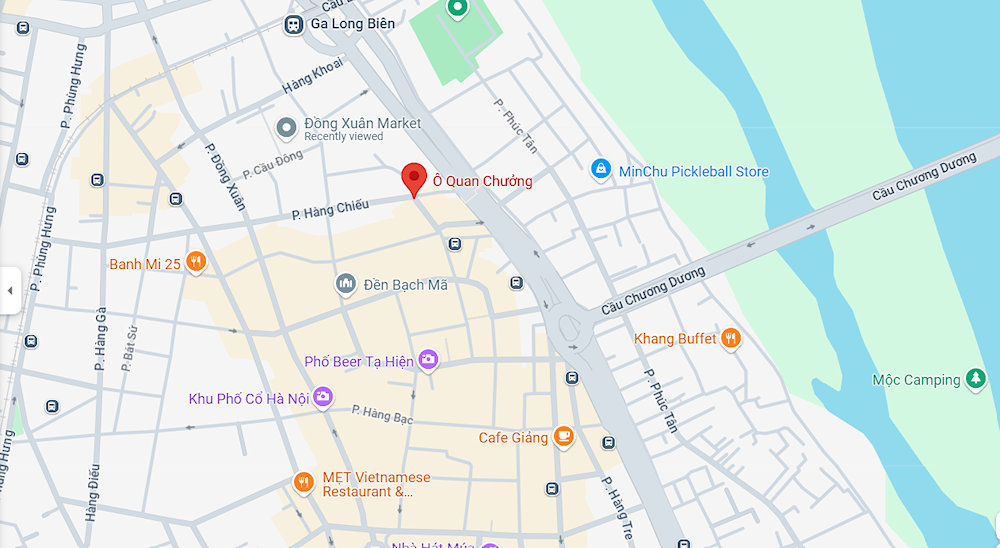 Map of O Quan Chuong Gate 